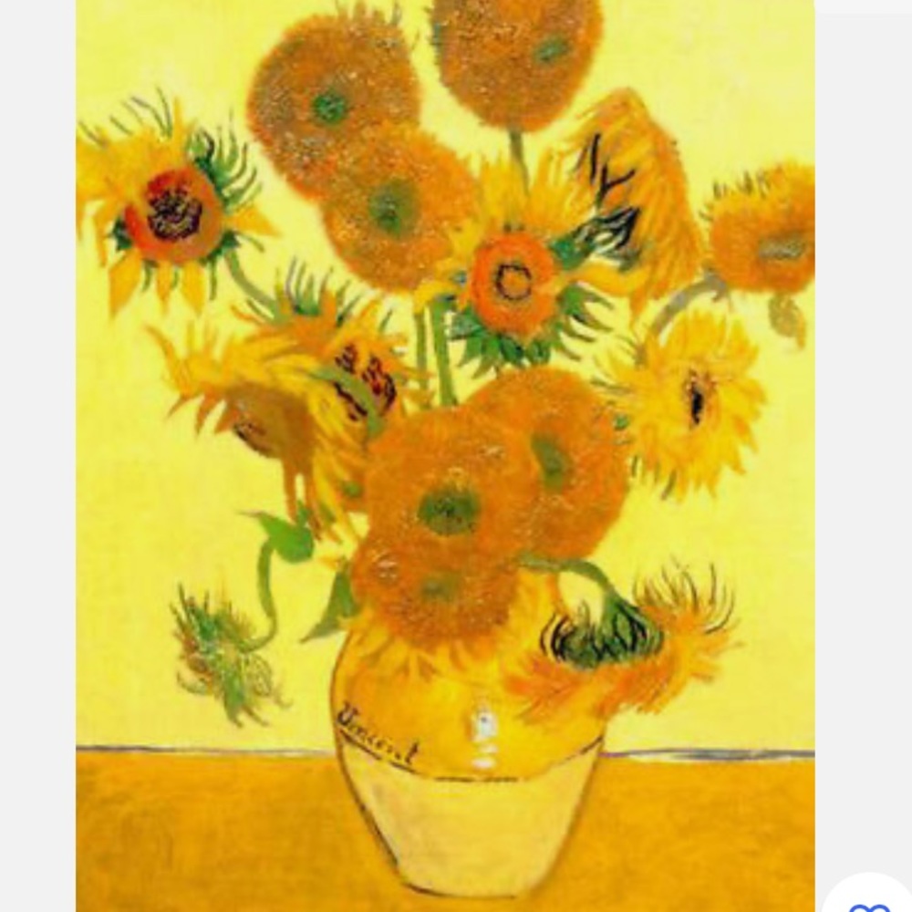 150 Pieces Jigsaw Puzzle Vincent Van Gogh Sunflower New with in a plastic tube.